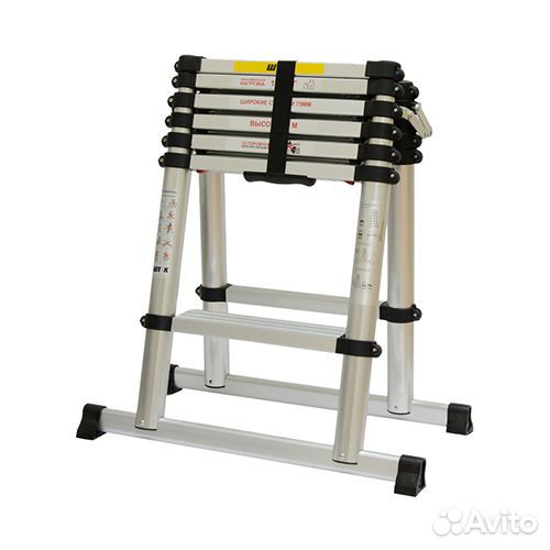 Телескопическая стремянка shtok 20007 2.0м