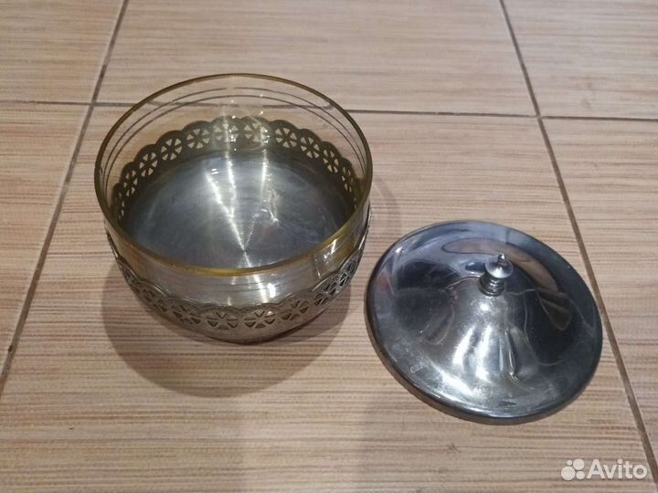 Сахарница из мельхиора СССР