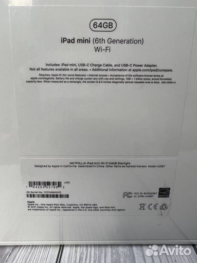 iPad mini 2021 6gen 64gb wi-fi Space Grey