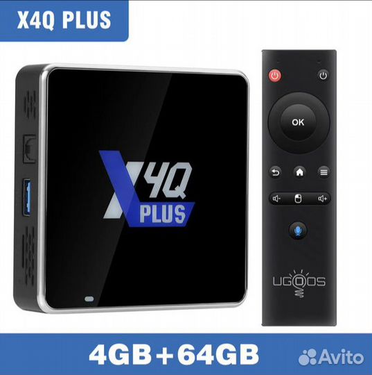 Ugoos x4q plus 4/64,настройка под ключ