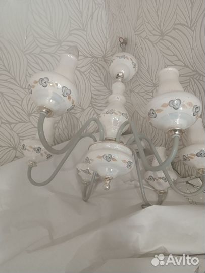 Люстры СССР фарфор