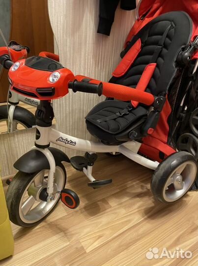 Детский трехколесный велосипед moby kids