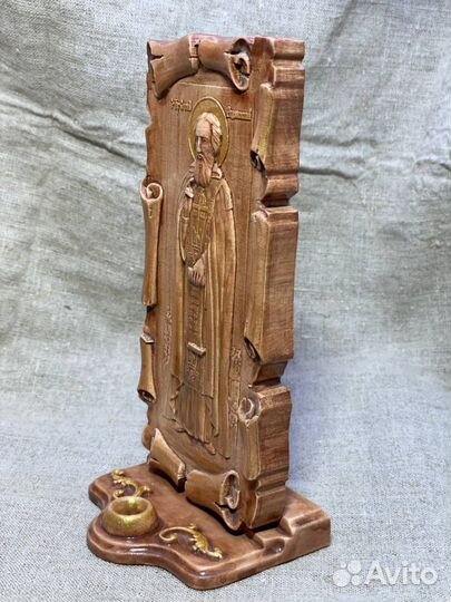 Икона - Преподобный Сергий Радонежский на свитке