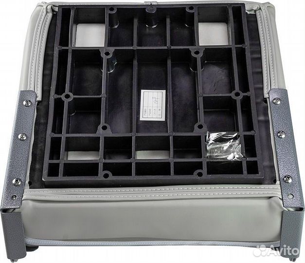 Кресло складное мягкое premium wave, цвет серый/че