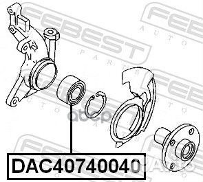 Подшипник ступичный передний 40X74X40 DAC407400
