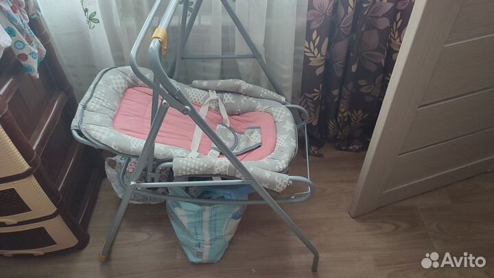 Детская качеля шезлонг