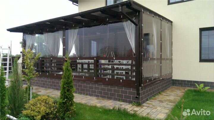 Мягкие окна на террасу, беседку, веранду