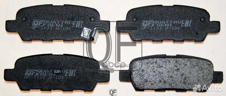 Колодки тормозные дисковые к-т qf63102 quattro