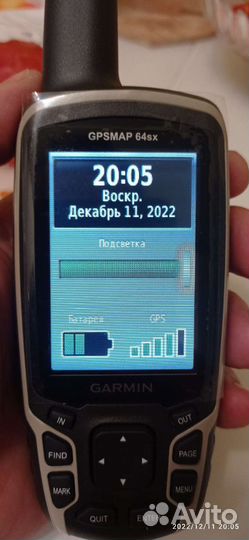 Garmin gpsmap 64sx с картой глубин