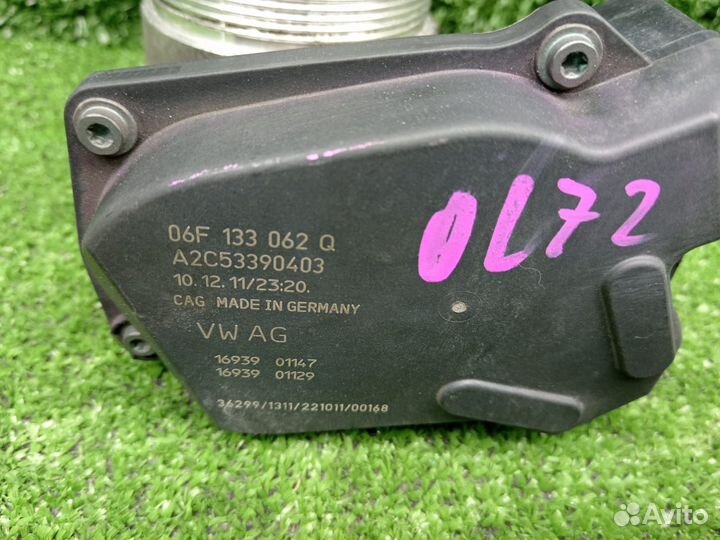 Заслонка дроссельная 06F133062Q 1.8 2.0 tfsi VAG Audi Volkswagen Passat b7 Alltrack A3 8V Q3 8U A5 8