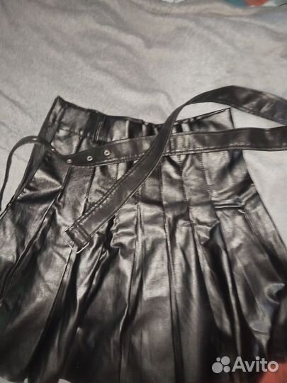 Кожаная юбка