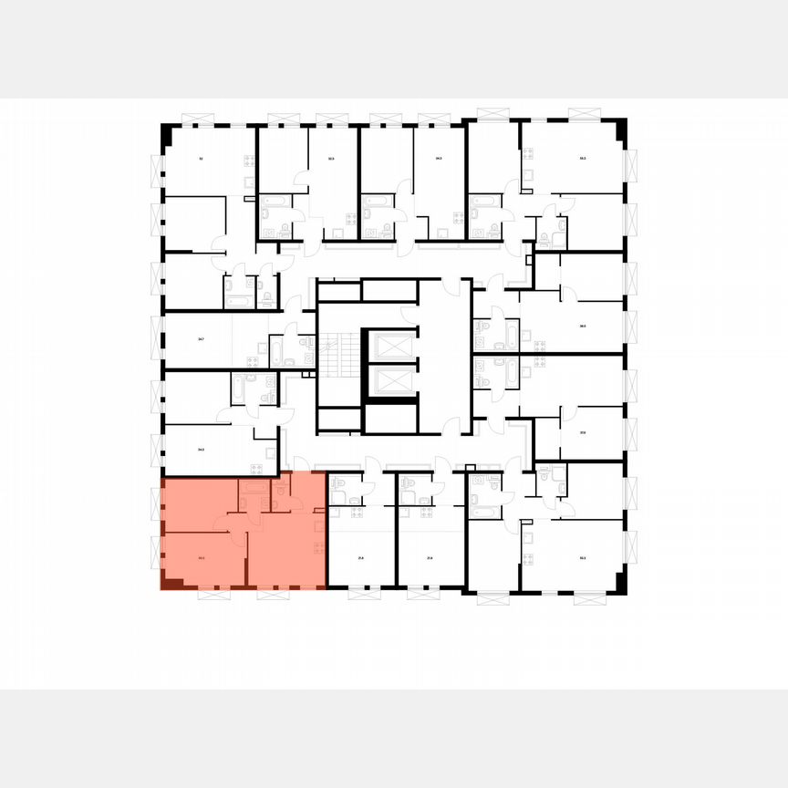 2-к. квартира, 50,3 м², 11/16 эт.
