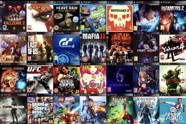 250 Игр PS3 Разом Екб