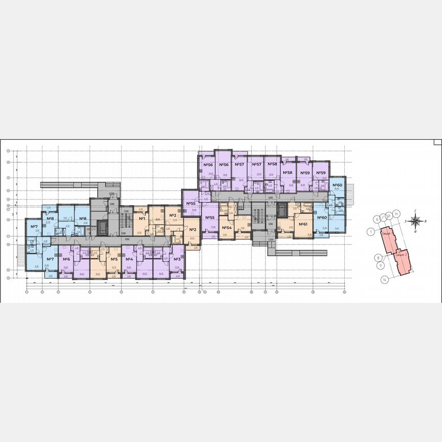2-к. квартира, 41,6 м², 1/6 эт.