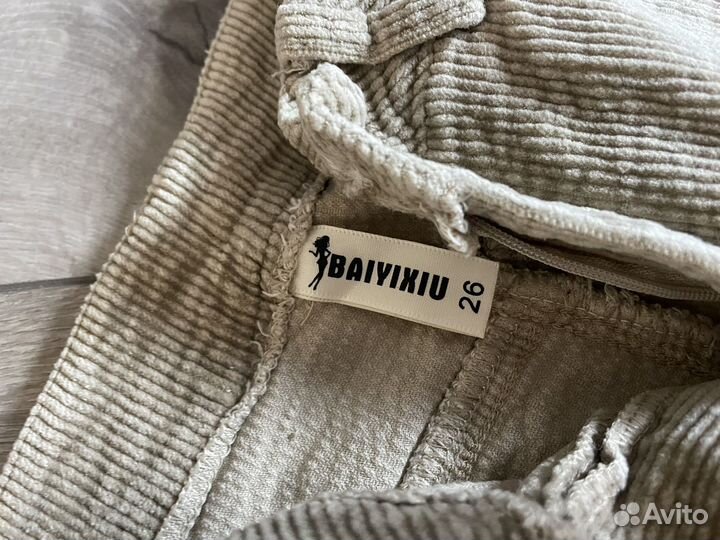 Вельветовые штаны женские