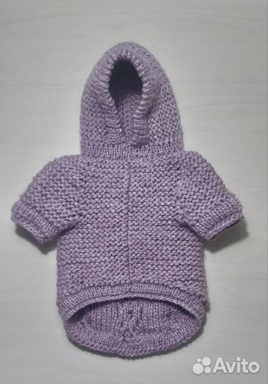 Вязаный свитер для собачки, S