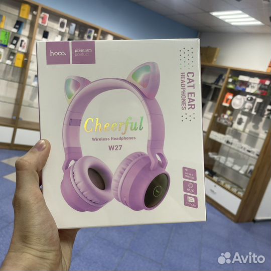 Беспроводные накладные hoco W27 Cat ear
