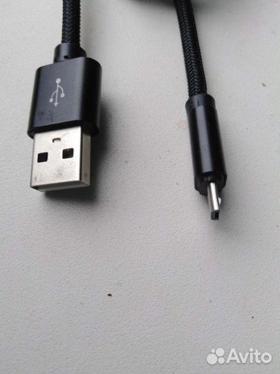 Кабель круглый USB-micro USB.2м.Оплетка