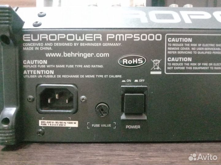 Behringer pmp 5000 europower активный