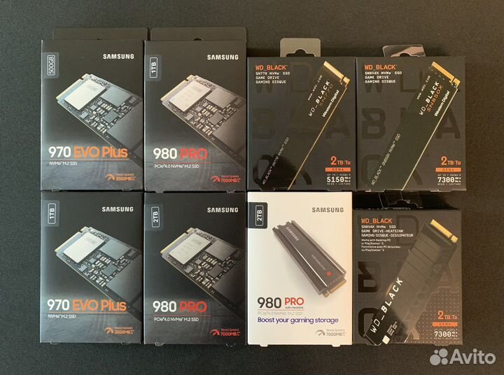 SSD WD, Corsair, Samsung 500 гб - 4 tb