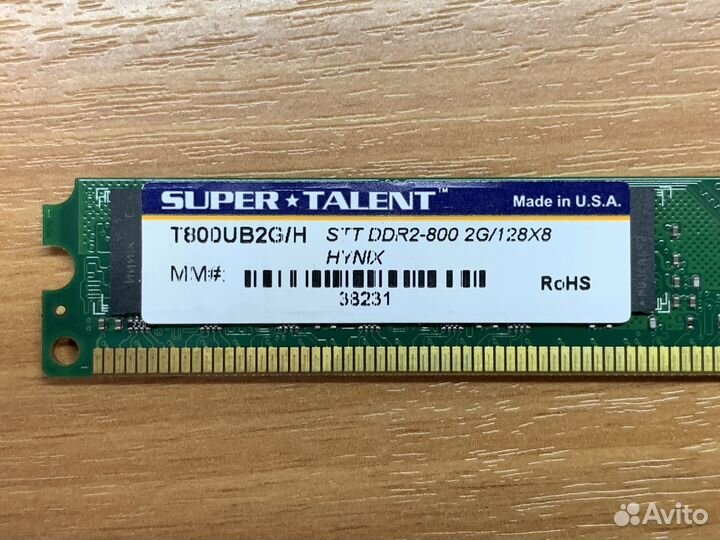 Оперативная память 2GB DDR2 800MHz Super-Talent