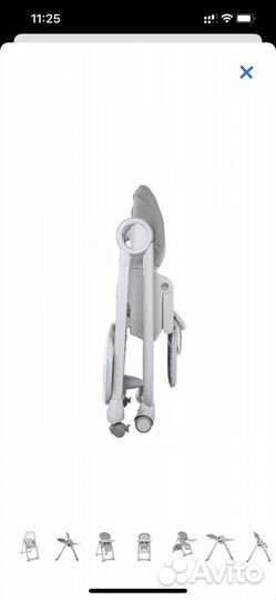 Стул для кормления chicco polly