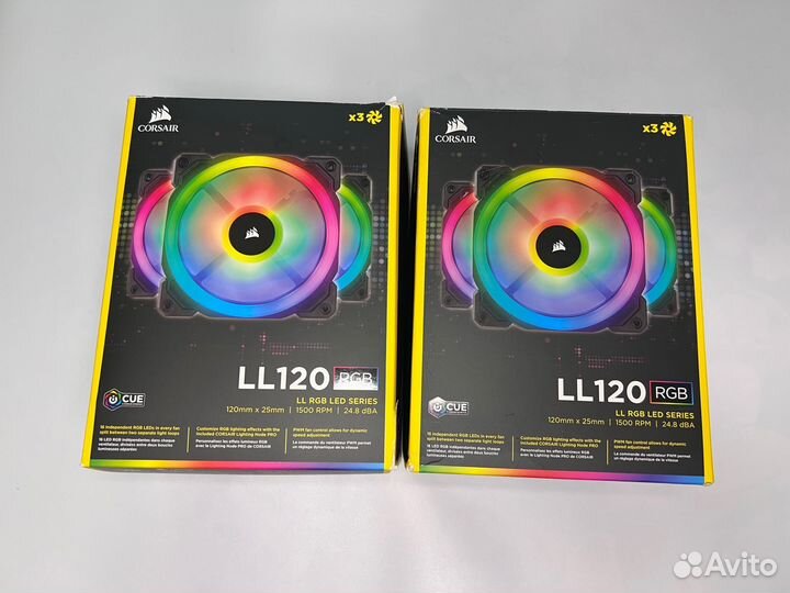 Corsair ll120 RGB iCUE 3шт + контроллер