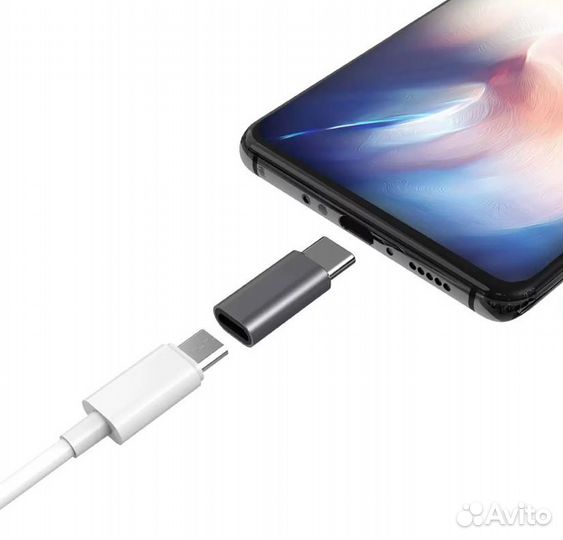 Адаптер-переходник microUSB - TypeC