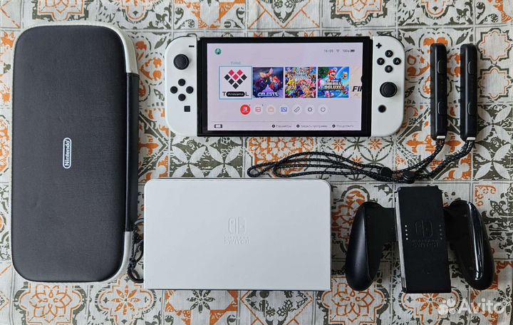 Nintendo Switch oled прошитая + допы