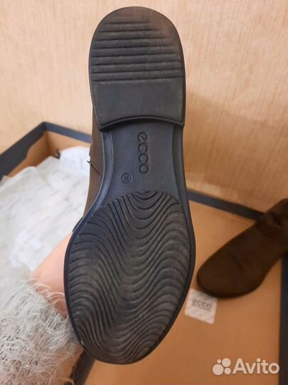 Сапоги Ecco нубук демисезонные 38