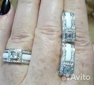 Серьги + кольцо трансформер