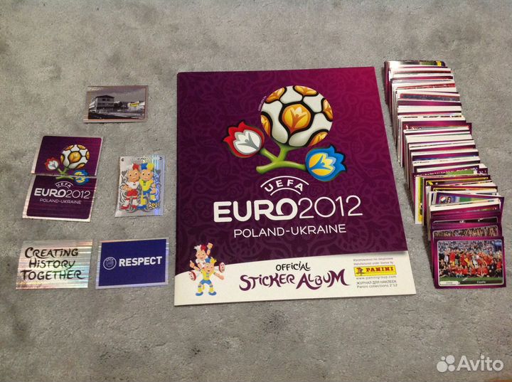 Panini наклейки футбол чемпионат европы 2012