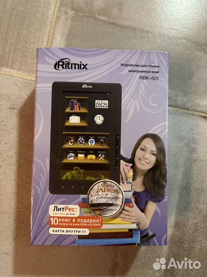 Электронная книга ritmix rbk421