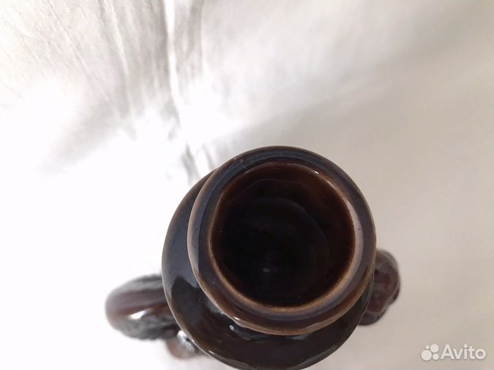 Винтажный глиняный подсвечник дракон, СССР