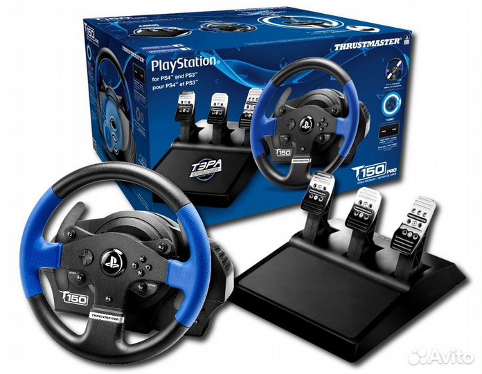 Thrustmaster T150PRO force feedback 3 педали+мкпп
