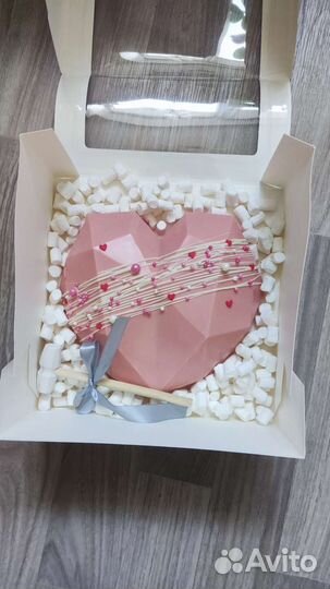 Шоколадная пиньята на подарок. Сердце сюрприз