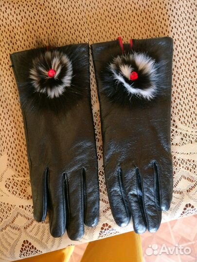 Перчатки кожаные (новые)