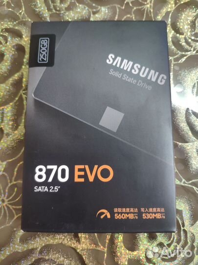 SATA накопитель Samsung 870 EVO 250 Гб