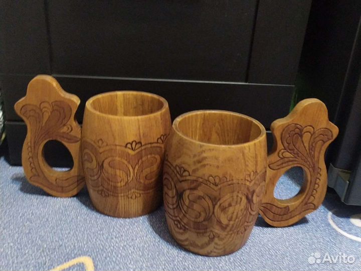 Кружка пивная СССР. Посуда из дерева