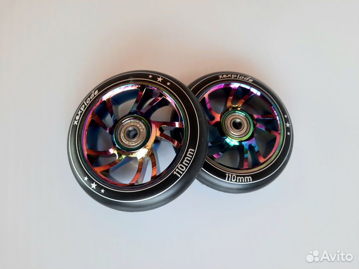 Колеса для трюкового самоката 110 неохром