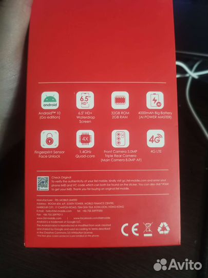 Телефон itel vision 1 pro