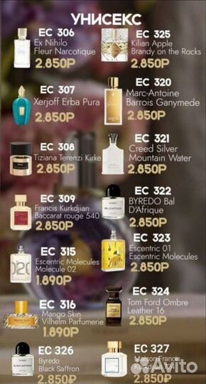 Духи,парфюм высокого качества