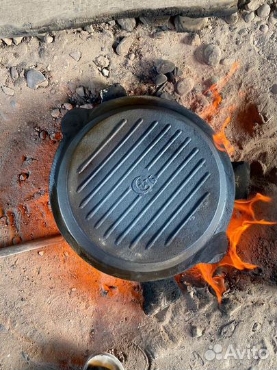 Казан чугунный с крышкой Узбекистан