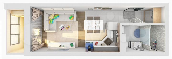 Квартира-студия, 27,5 м², 16/25 эт.