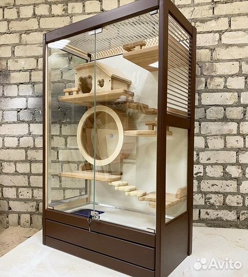 Клетка-витрина для шиншилл