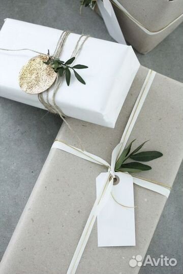 Упаковка подарков Декор из сухоцветов