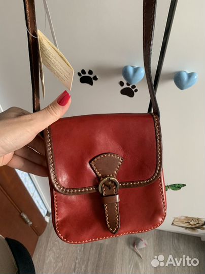 Новая итальянская сумочка нат. кожа
