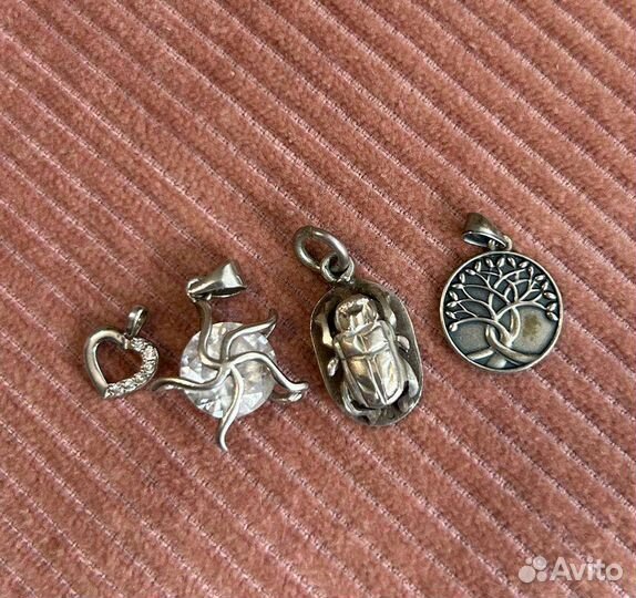 Подвески кулоны серебро
