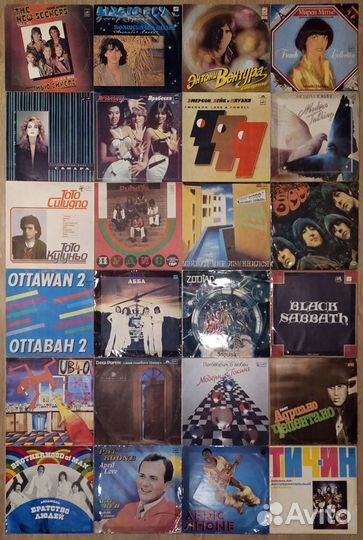 Коллекция пластинки более 1000