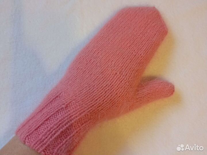 Варежки из пуха норки